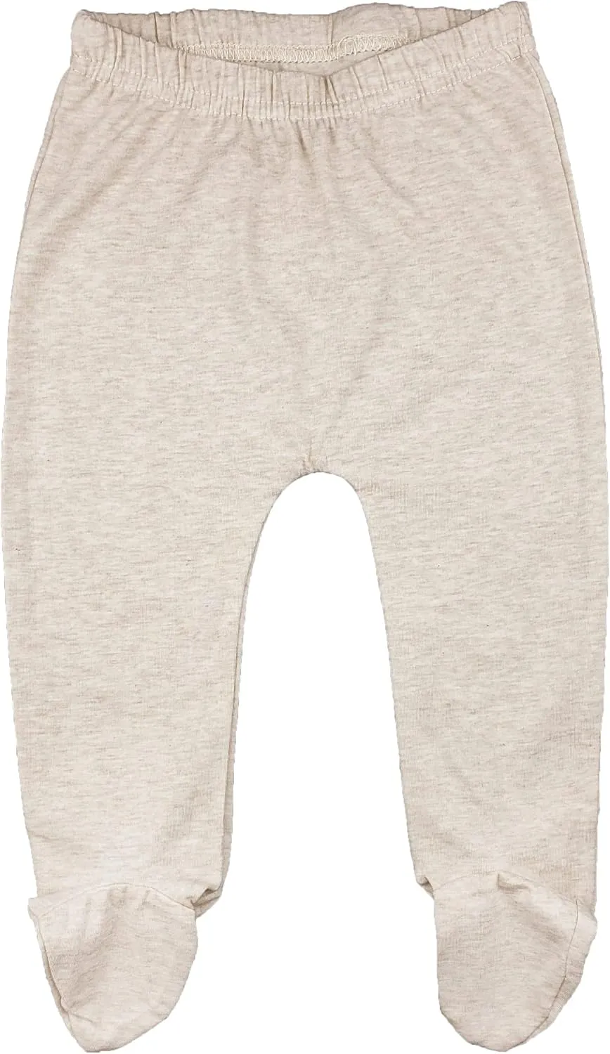 123 Bear Baby Soft Cotton Spandex Pants with Feet