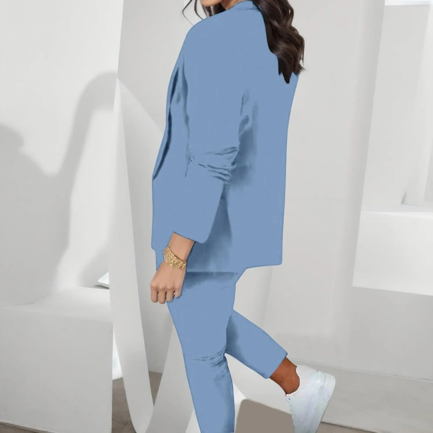 2 Piece Sets for Women Plus Size Women Business Casual Sets Two Piece Outfits Office Work Wear Office Dress Blazer