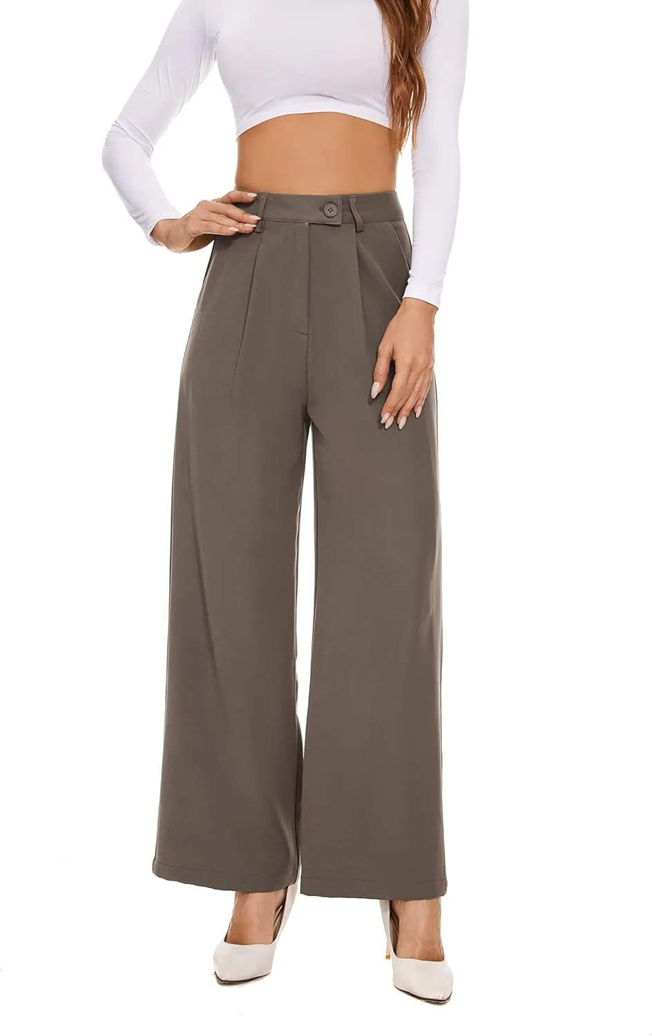 2025 Work Pants for Women Business Casual Office Dress Pants Trousers with Pockets