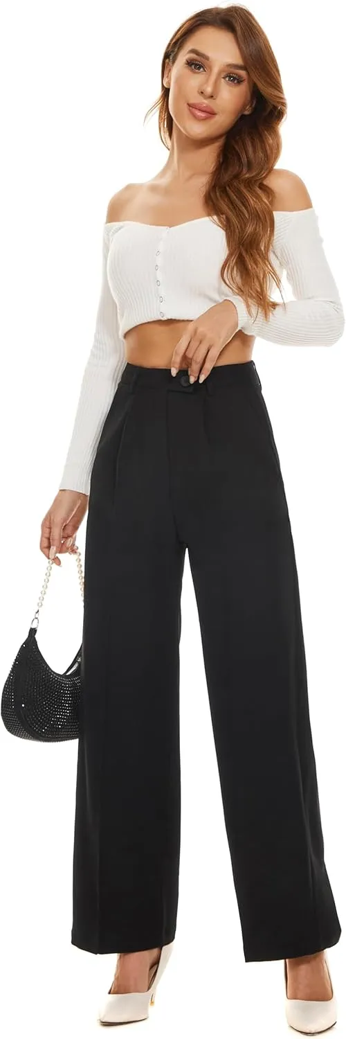 2025 Work Pants for Women Business Casual Office Dress Pants Trousers with Pockets