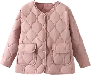 Alloaone Women Parka Loose Thin Gourd Shaped Quilted Cotton-Padded Coat