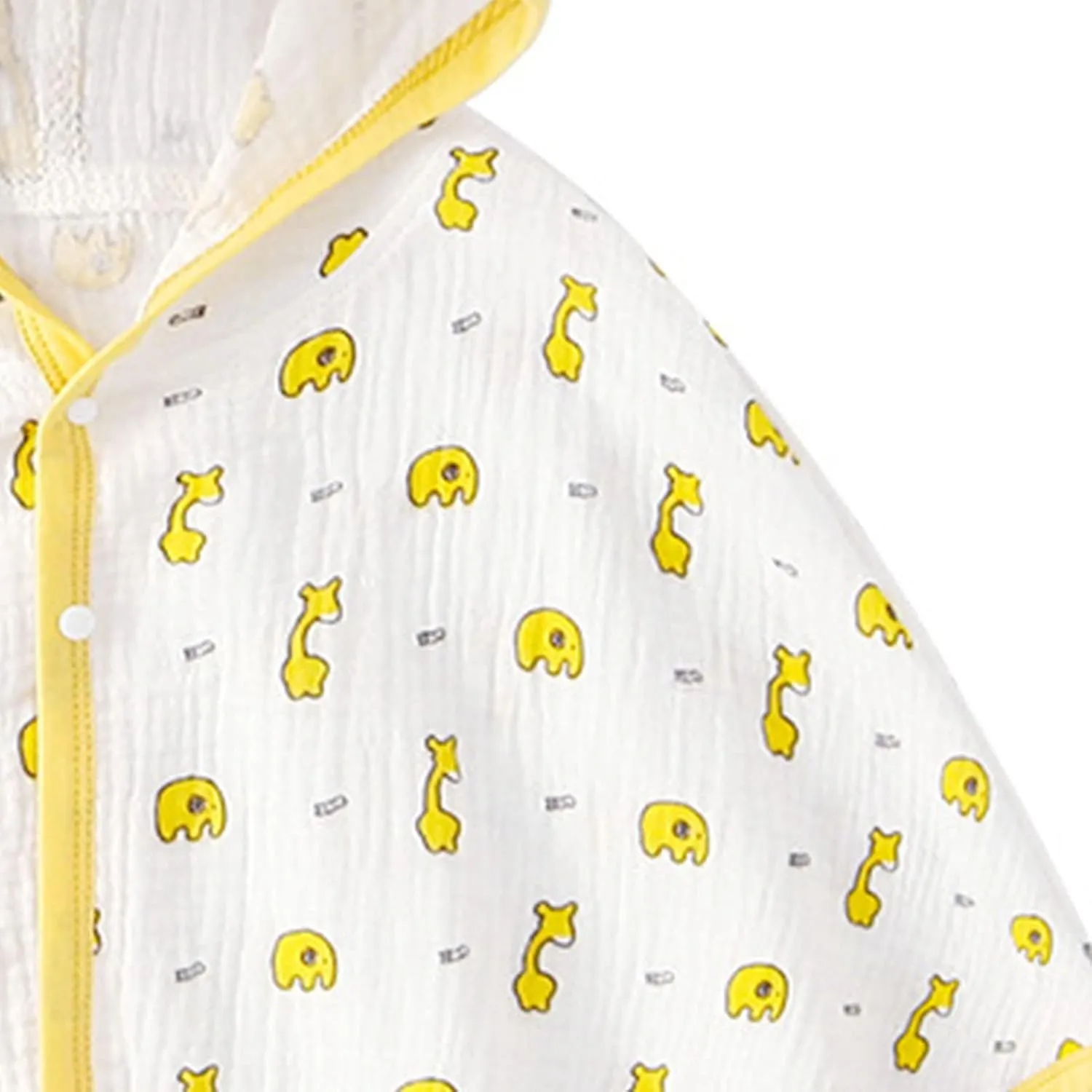 Baby Cape Cloak, Summer Breathable Hooded Blister Crepe Sun Baby Cloak Jackets for Toddlers Jackets and Coats (M Length 13in)