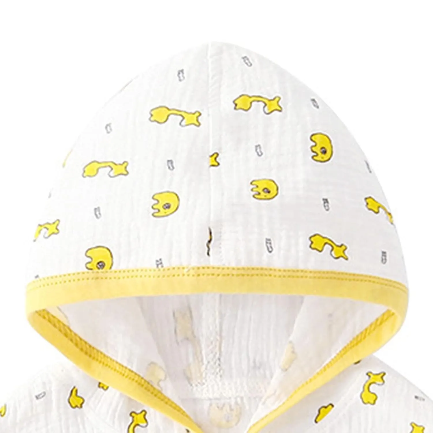 Baby Cape Cloak, Summer Breathable Hooded Blister Crepe Sun Baby Cloak Jackets for Toddlers Jackets and Coats (M Length 13in)
