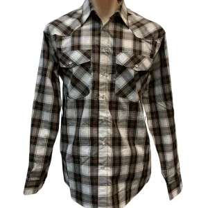 Bisley Mens BS70345 Western Plaid Shirt