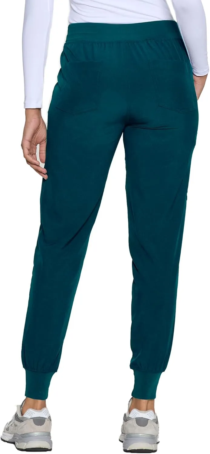 COZYFIT Womens Scrub Pants - Soft Stretch Yoga Style with 5 Pockets, Slim Fit Jogger Scrubs Pants for Women