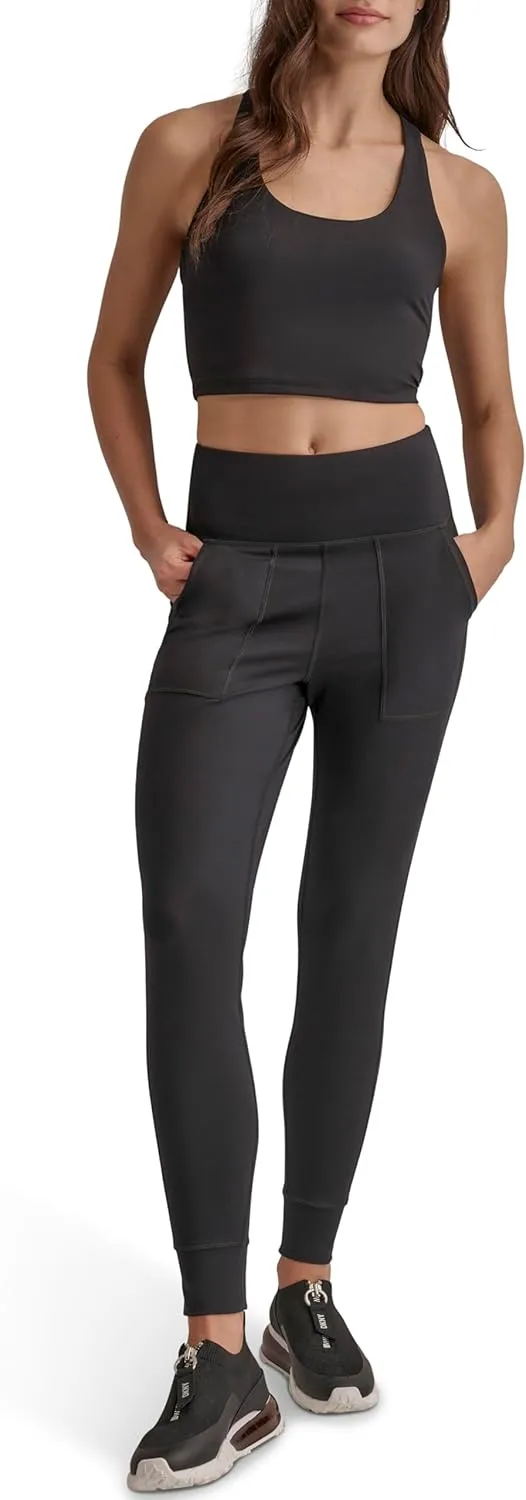 DKNY womens Compression Soft Workout Jogger