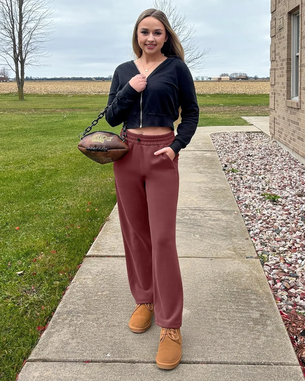 G4Free Smoofit Wide Leg Sweatpants Yoga Pants with Pockets Drawcord Casual Lounge Pants Modal Soft Petite/Regular/Tall