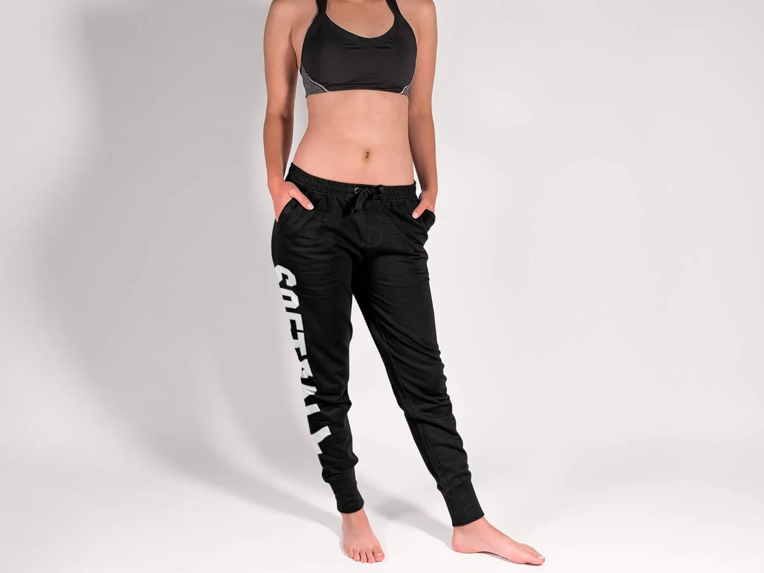 GIMMEDAT Softball Soft Joggers Drawstring Pocket Cuff Pants Sweatpants