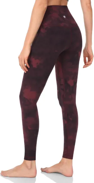 HeyNuts Essential Leggings, High Waisted Compression Workout Soft Pants Athletic Yoga Pants 28"
