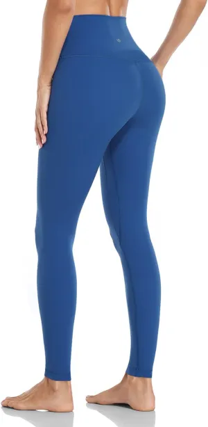 HeyNuts Essential Leggings, High Waisted Compression Workout Soft Pants Athletic Yoga Pants 28"