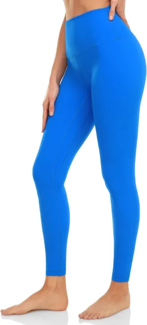 HeyNuts Essential Leggings, High Waisted Compression Workout Soft Pants Athletic Yoga Pants 28"