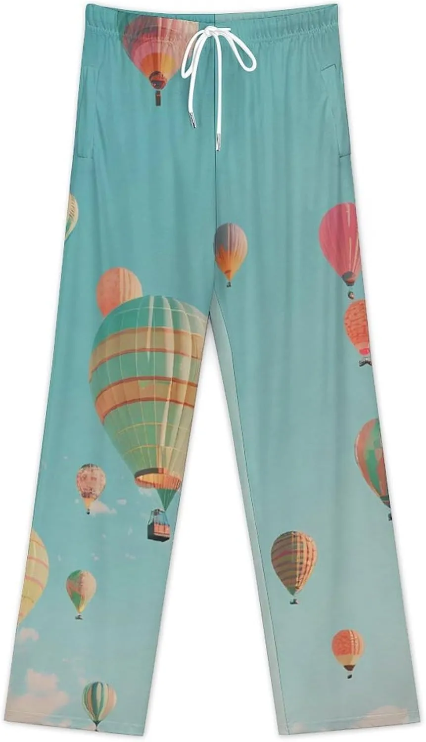 Hot Air Balloon Womens Lounge Pants Soft Pajama Pants Sleepwear Drawstring PJ Bottoms
