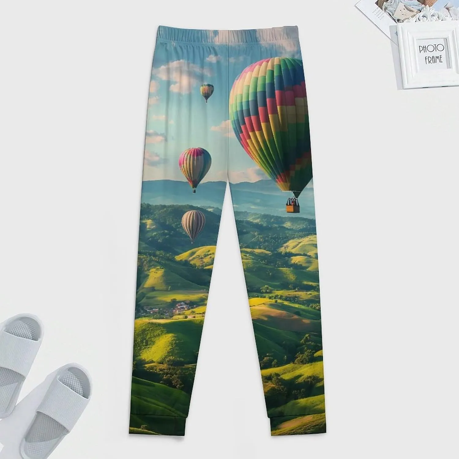 Hot-Air Balloons Mens Pajama Pants Soft Lounge Pants Pj Bottoms with Pockets