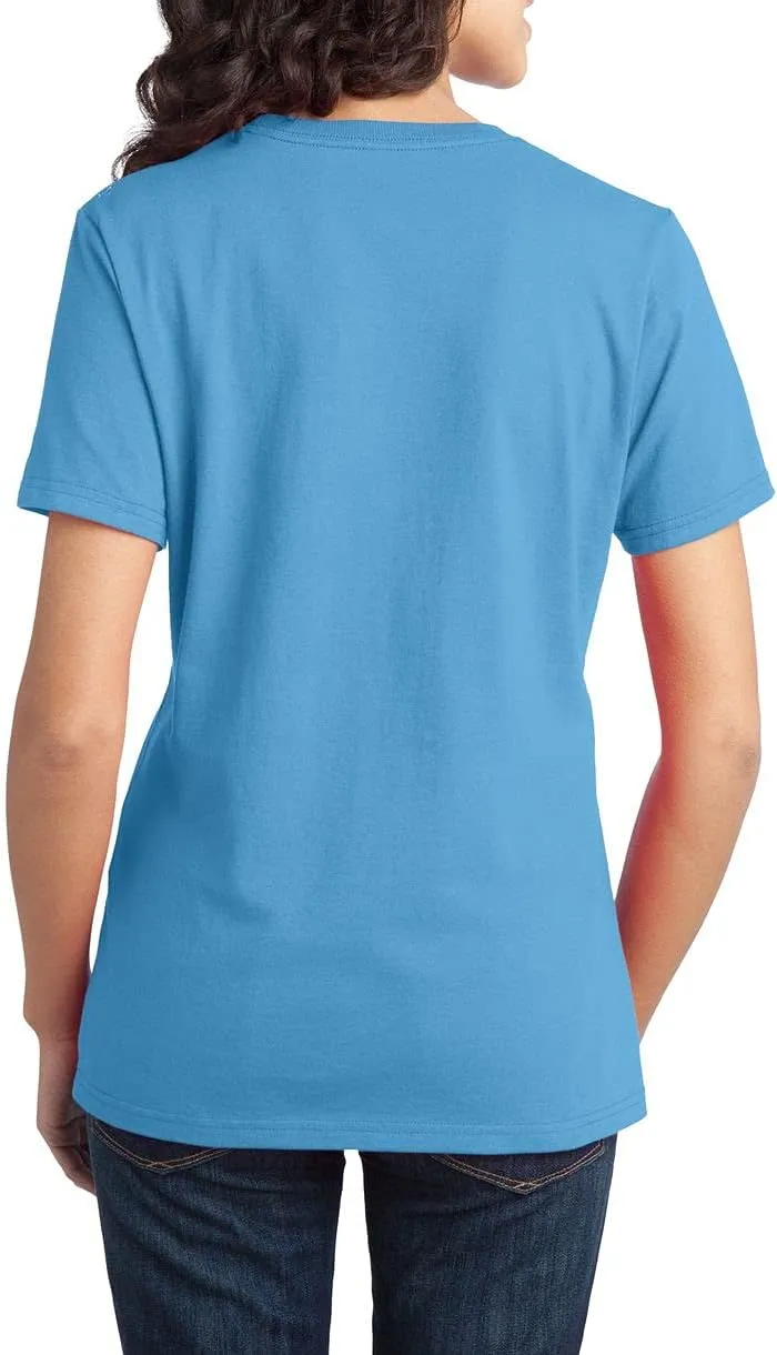 JustBlanks Womens Perfect Durable Short Sleeves T-Shirts 100% Cotton Ring Spun Tee