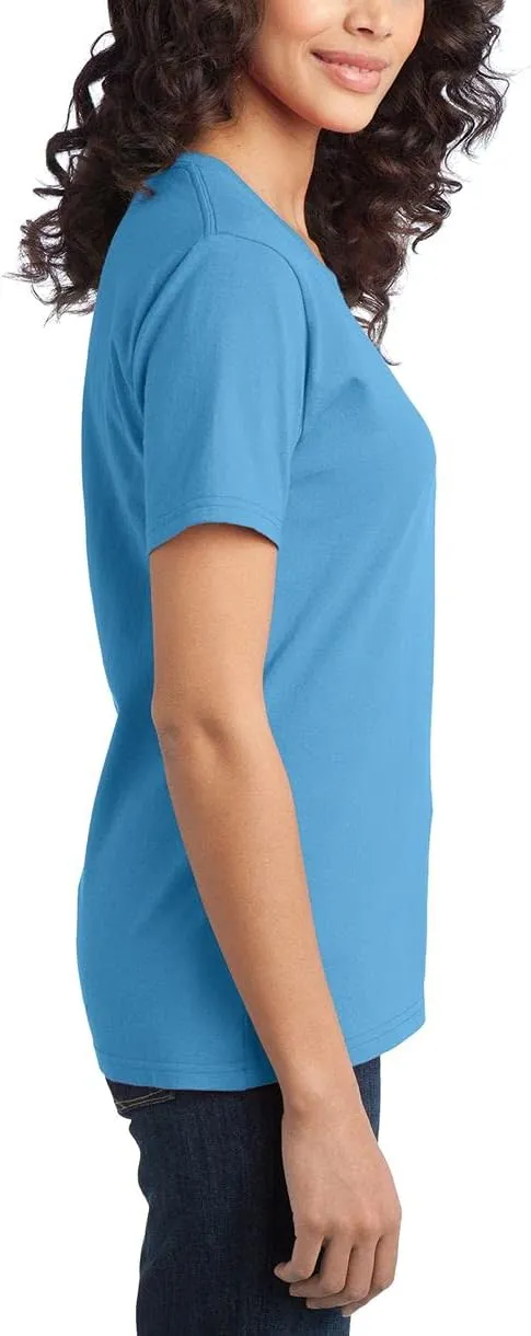 JustBlanks Womens Perfect Durable Short Sleeves T-Shirts 100% Cotton Ring Spun Tee