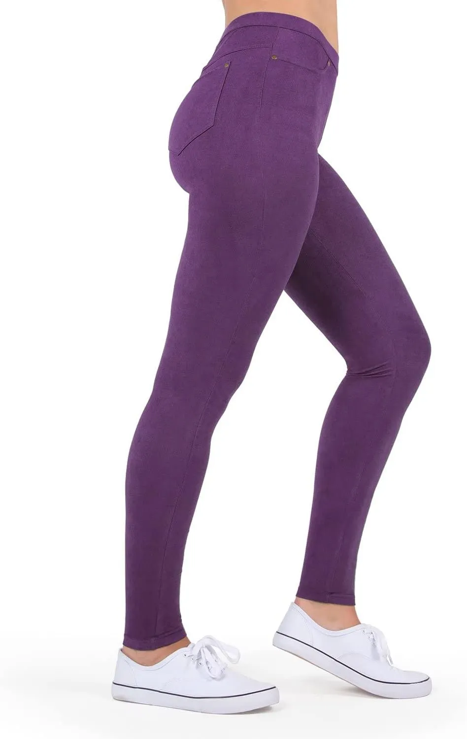 MeMoi Soft & Smooth Microsuede Leggings