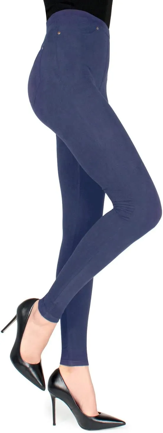 MeMoi Soft & Smooth Microsuede Leggings