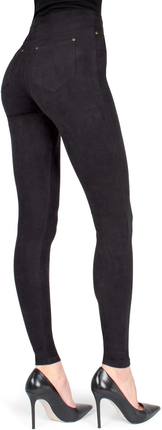 MeMoi Soft & Smooth Microsuede Leggings