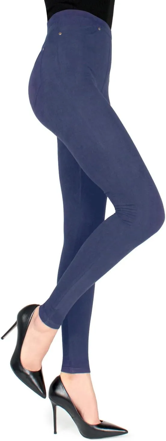 MeMoi Soft & Smooth Microsuede Leggings