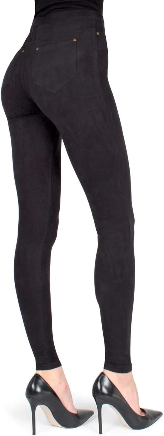 MeMoi Soft & Smooth Microsuede Leggings
