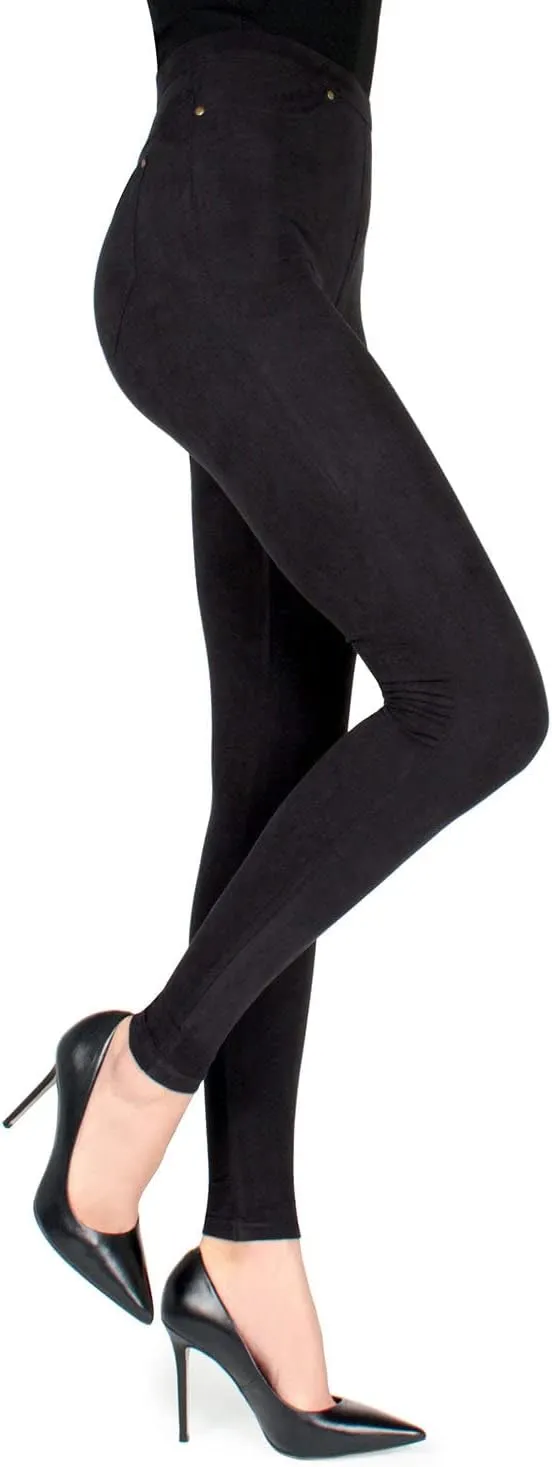 MeMoi Soft & Smooth Microsuede Leggings