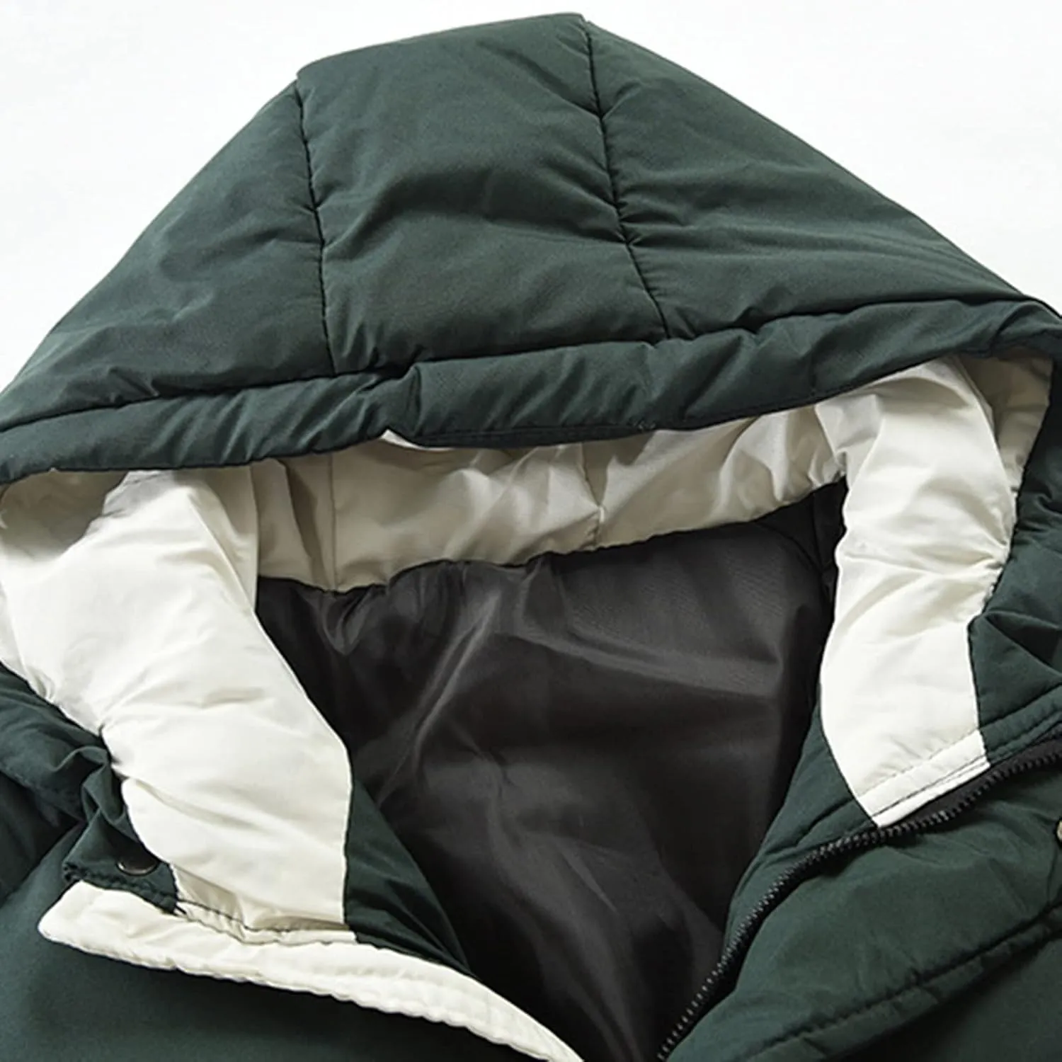 Men Thin Jacket Mens Autumn And Winter Fashion Casual Solid Color Padded Warm Cotton Coat Cotton Jackets Mens