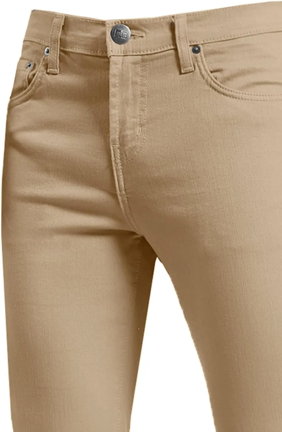 NE PEOPLE Mens Basic Classic Solid Color Skinny Fitted Stretch Jeans (26-40)