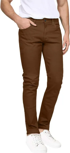NE PEOPLE Mens Basic Classic Solid Color Skinny Fitted Stretch Jeans (26-40)