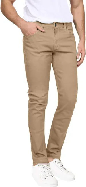 NE PEOPLE Mens Basic Classic Solid Color Skinny Fitted Stretch Jeans (26-40)