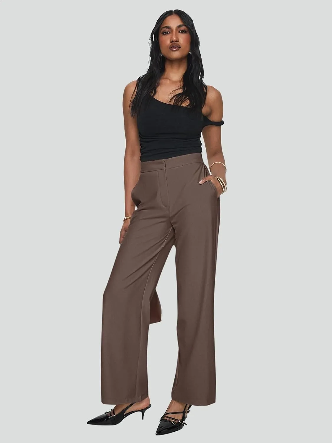 NIMIN Womens Dress Pants 2025 Business Casual Work Slacks for Women High Waisted Office Trousers
