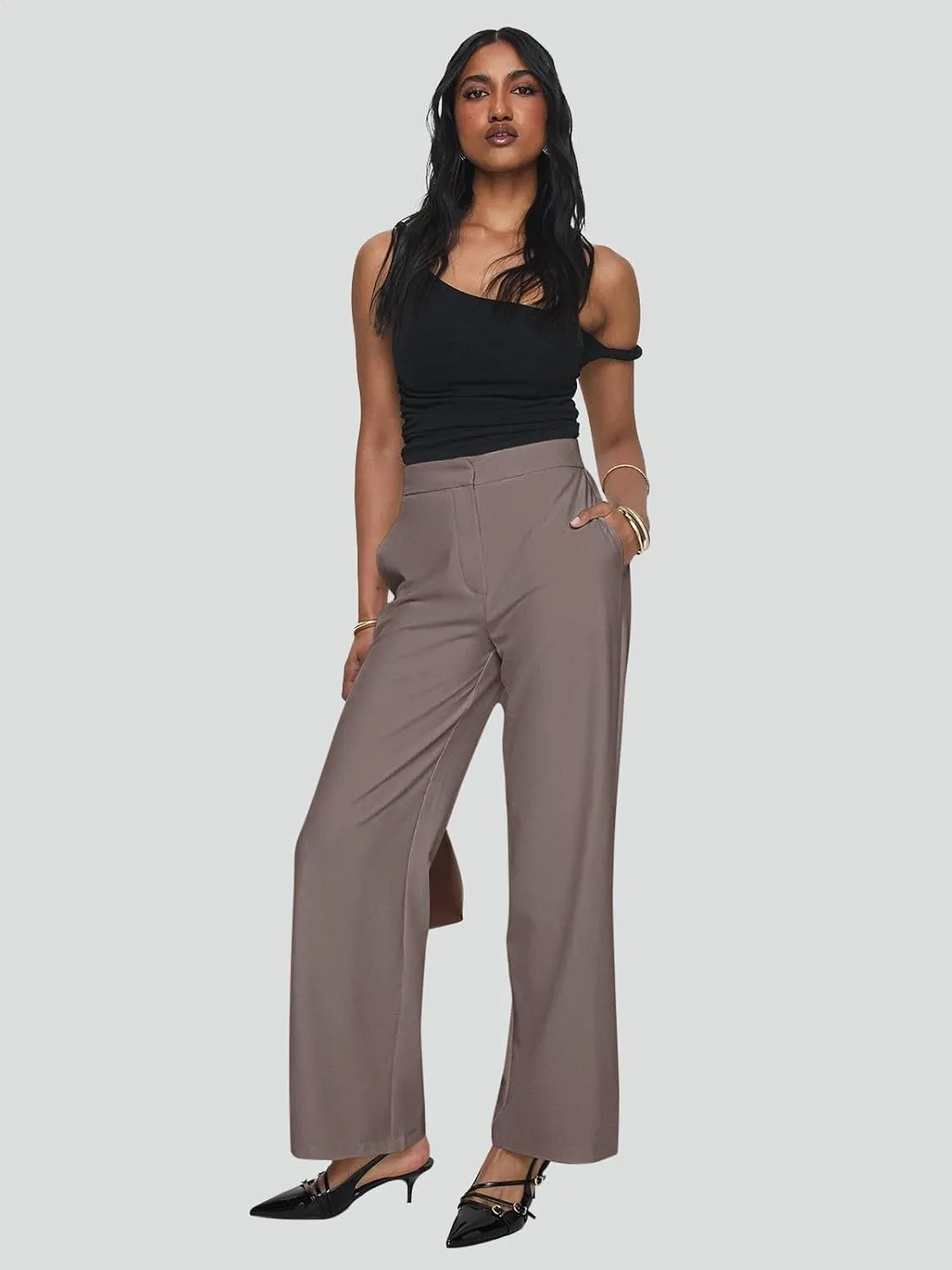 NIMIN Womens Dress Pants 2025 Business Casual Work Slacks for Women High Waisted Office Trousers