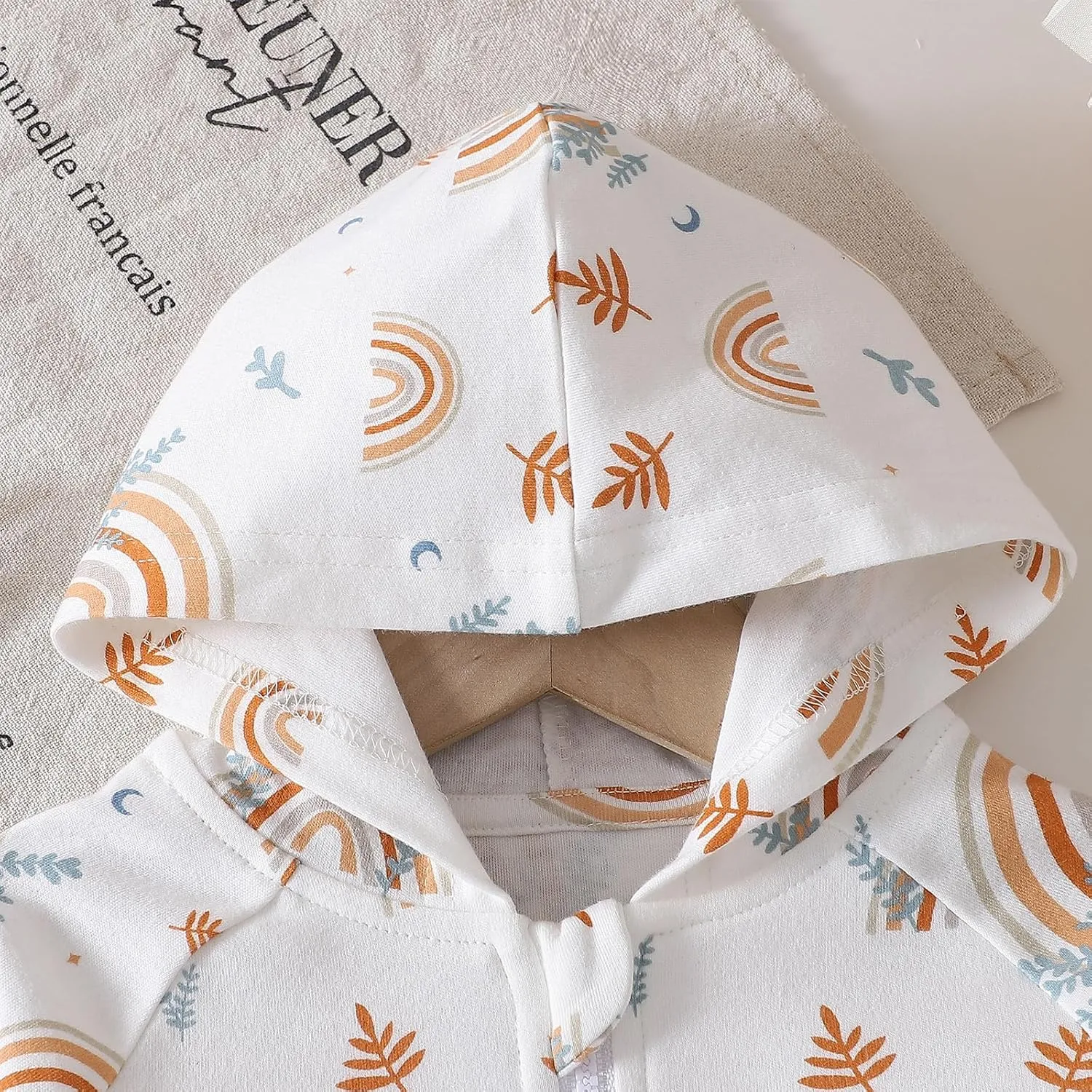ROMPERINBOX Baby Hoodie for Boy Girl, Full Zip-up Lightweight Thin Jackets Coat Sweatshirts 0-24 Months