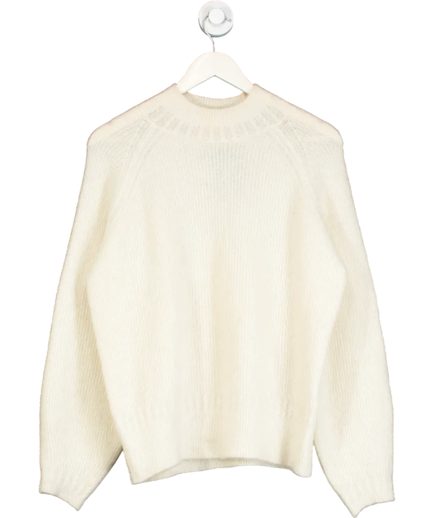 Sezane Cream Alpaca Belnd Turtleneck Jumper UK S