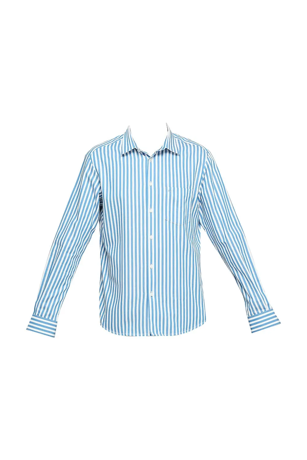 Slim Fit Cotton Twill Stripes Shirts