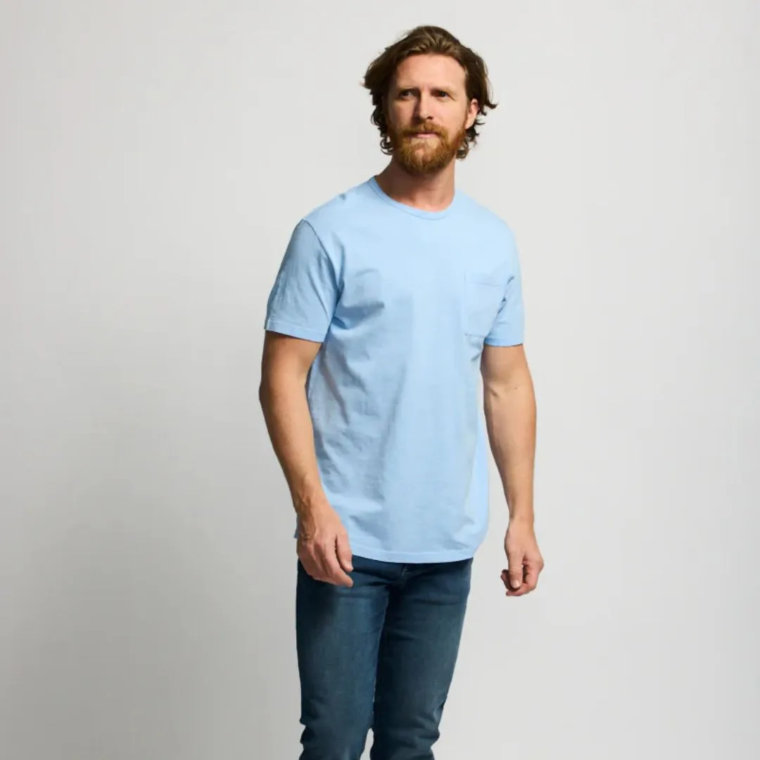 Slub Cotton T-Shirt (Washed Blue)