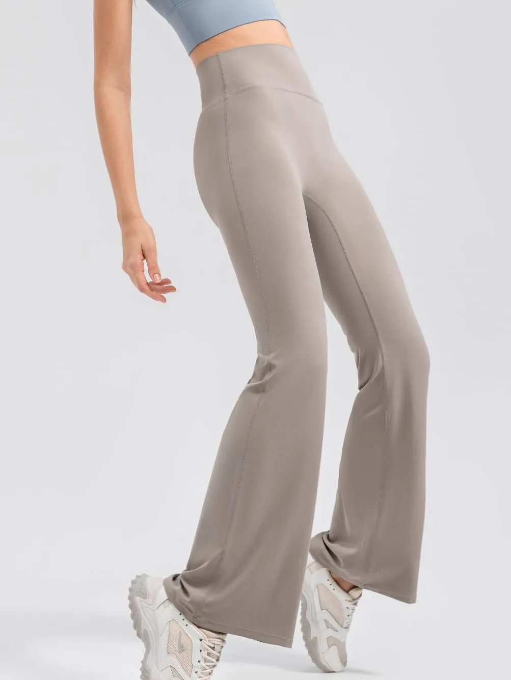 Soft High Waisted Flare Leggings for Women