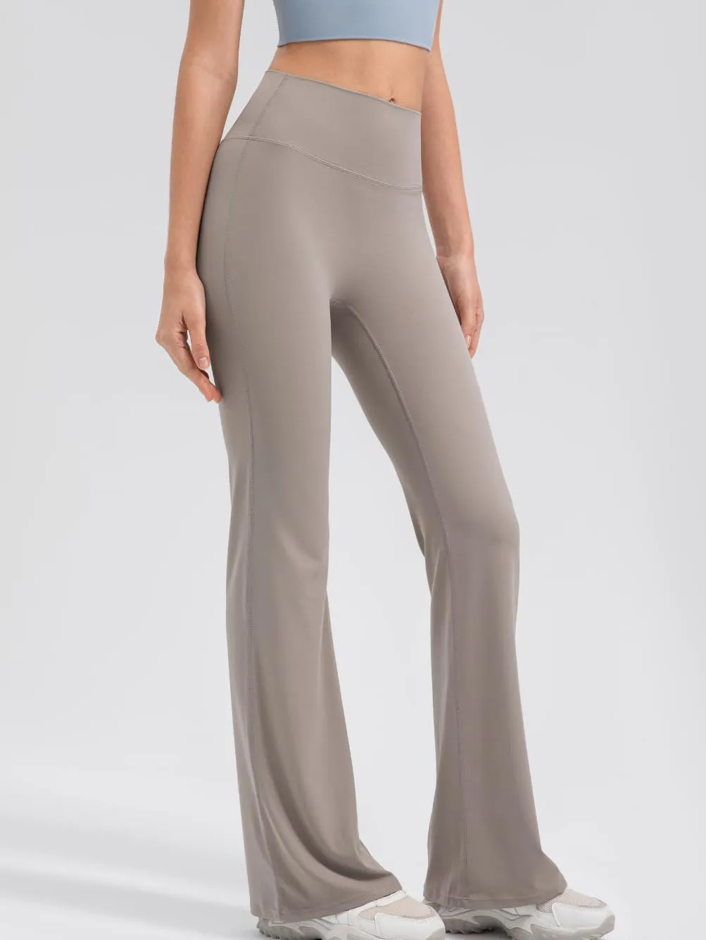 Soft High Waisted Flare Leggings for Women