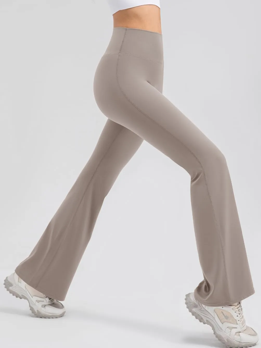 Soft High Waisted Flare Leggings for Women