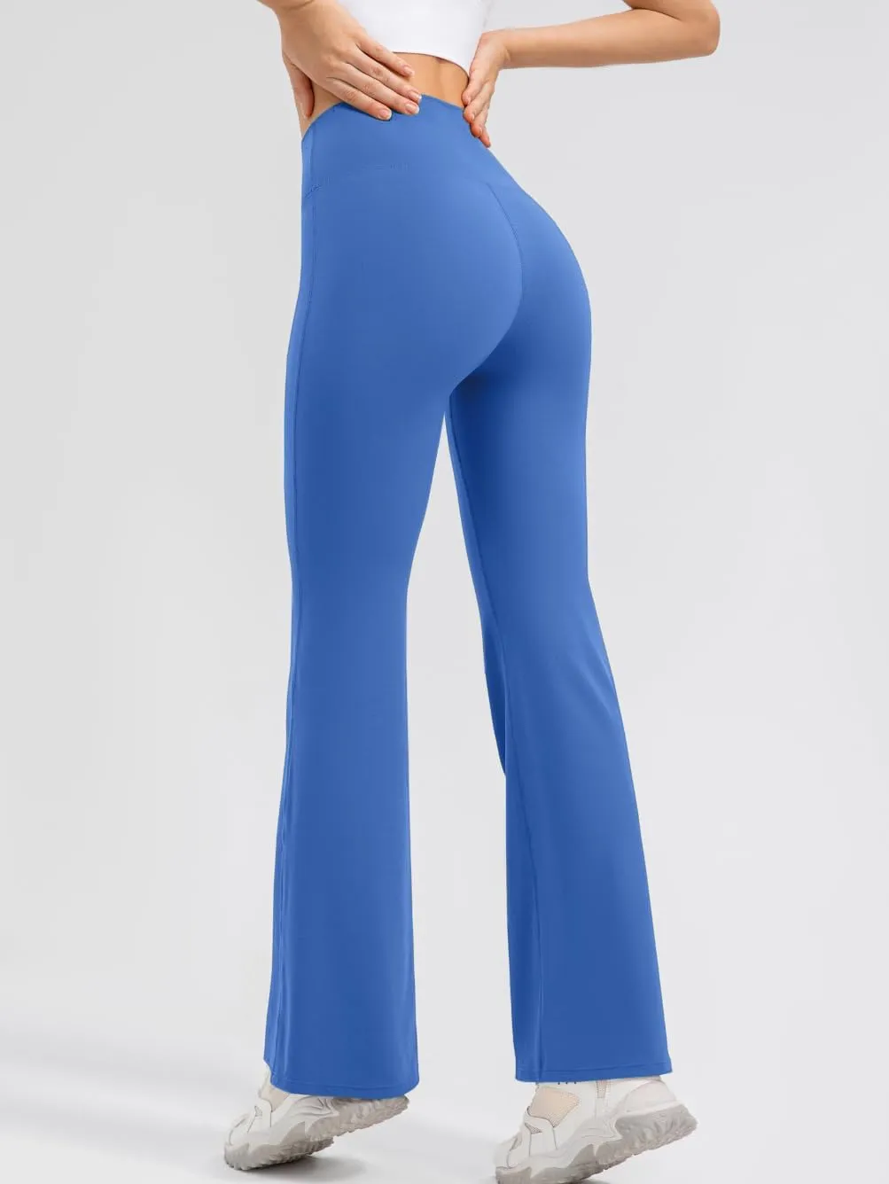 Soft High Waisted Flare Leggings for Women