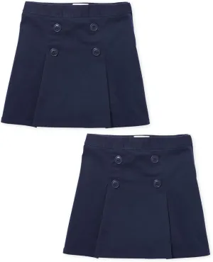 The Children's Place Girls' Button Skirt 2 Pack