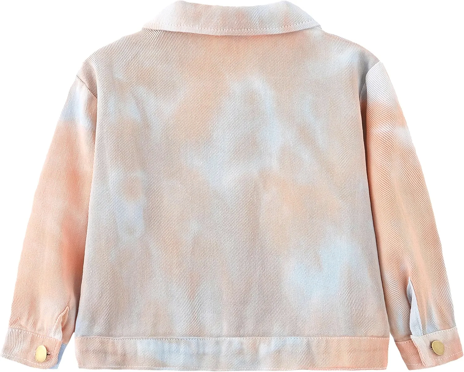 Toddler Baby Boys Girls Fall Clothes Thin Denim Jackets Kids Tie Dye Ripped Jeans Coats Button Down Outerwear
