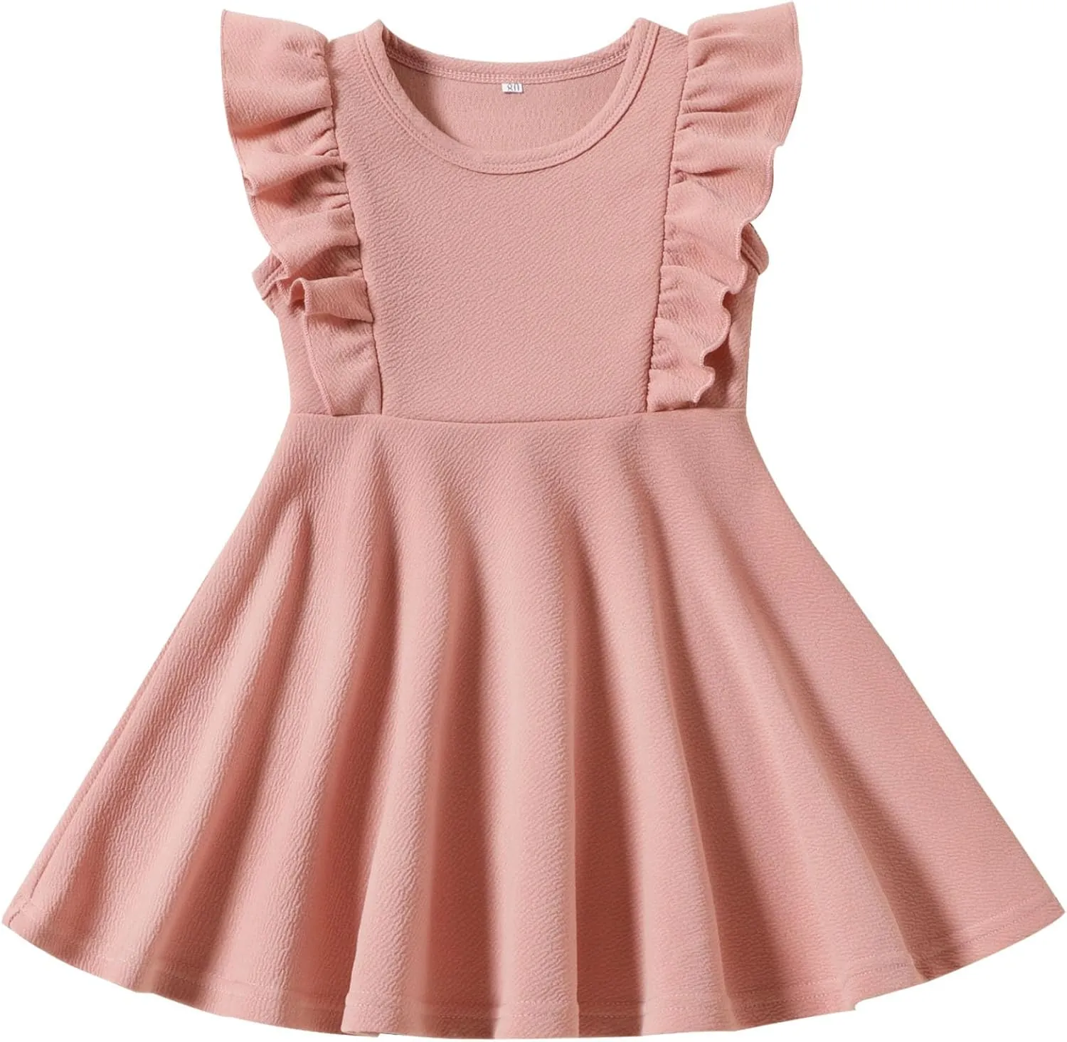 Toddler Dress Summer Baby Girls Sleeveless Ruffle Dresses for Girls Casual Birthday Party Beach Kids Sundress