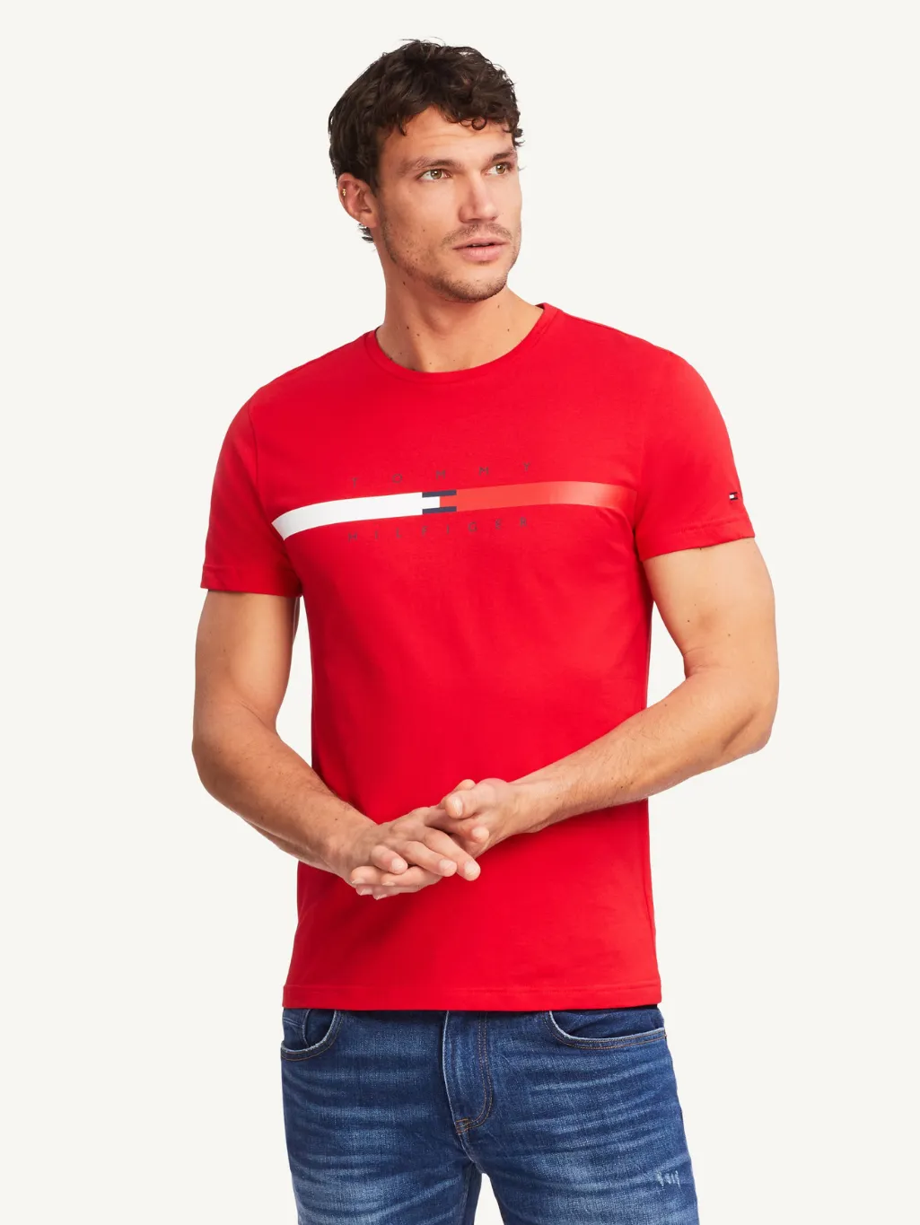 Tommy Hilfiger Stripe Chest T-Shirt