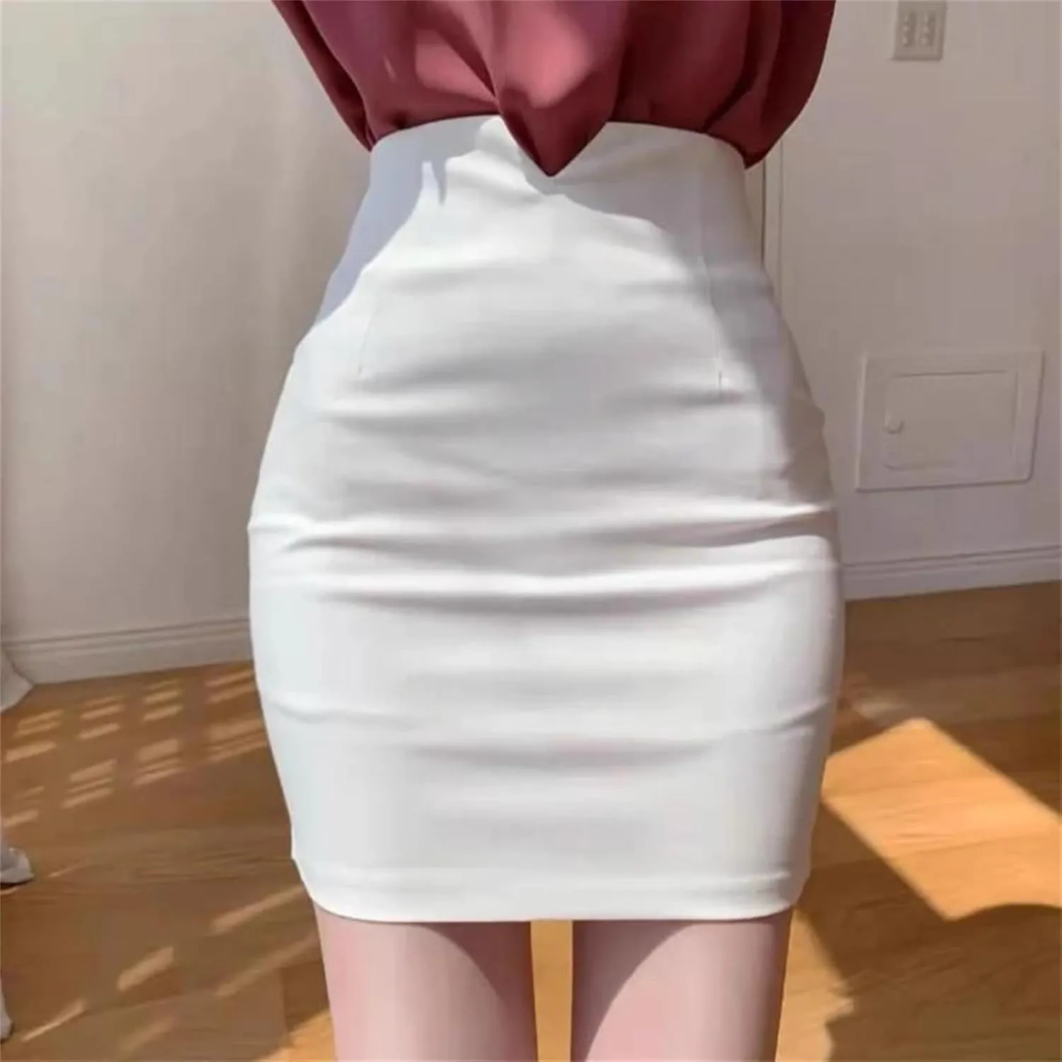 with Slit Office Skirts for Woman Tight High Waist Formal Wrap Midi Women's Skirt