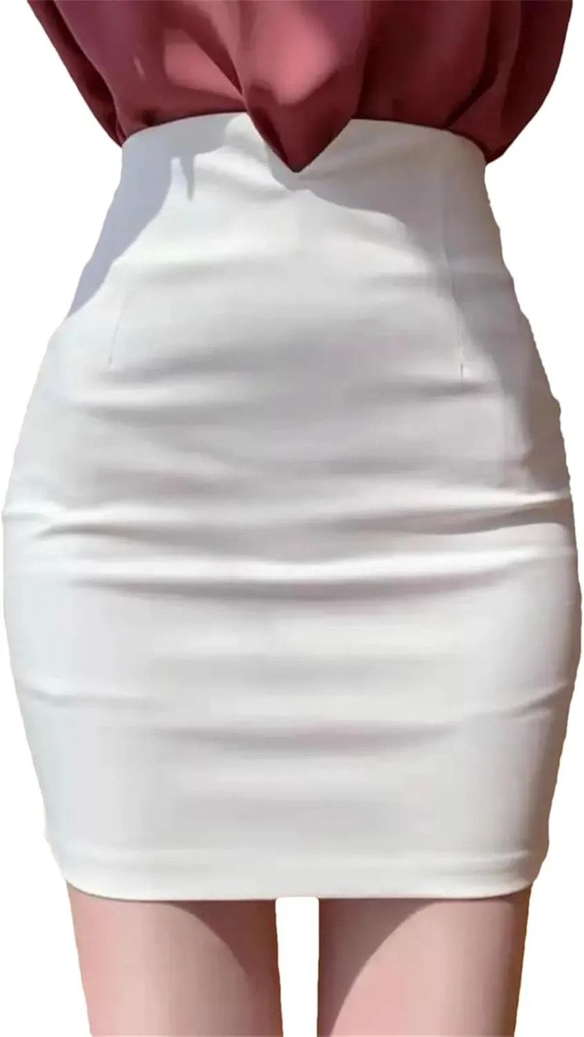with Slit Office Skirts for Woman Tight High Waist Formal Wrap Midi Women's Skirt