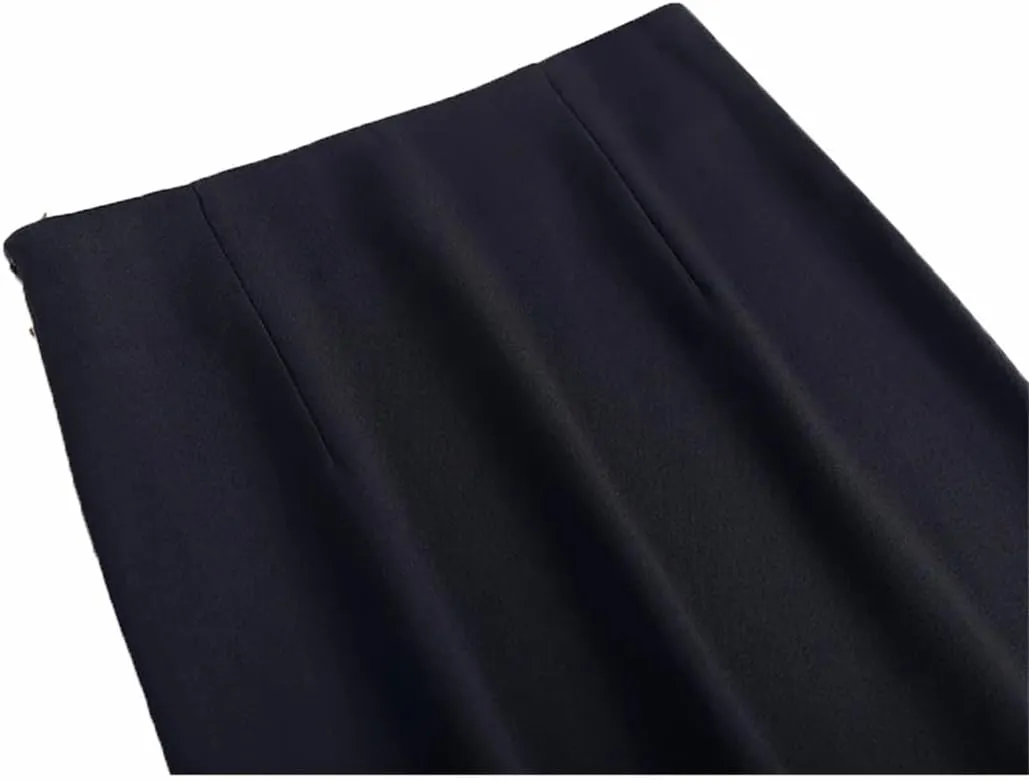 Women's Office A-Line Skirt Midi Slim Skirts High Waisted Mermaid Skirt