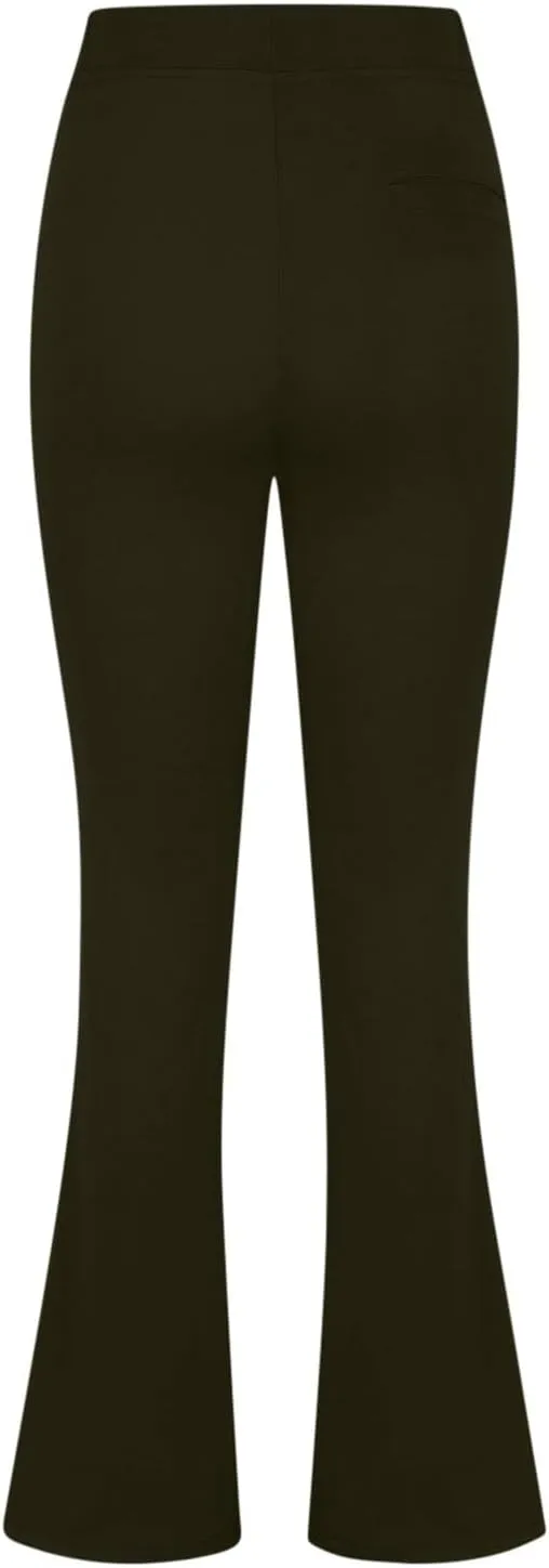 Women's Work Pants Stretch Flare High Waist Yoga Pant Dressy Soft Business Casual Slacks Comfy Office Trousers