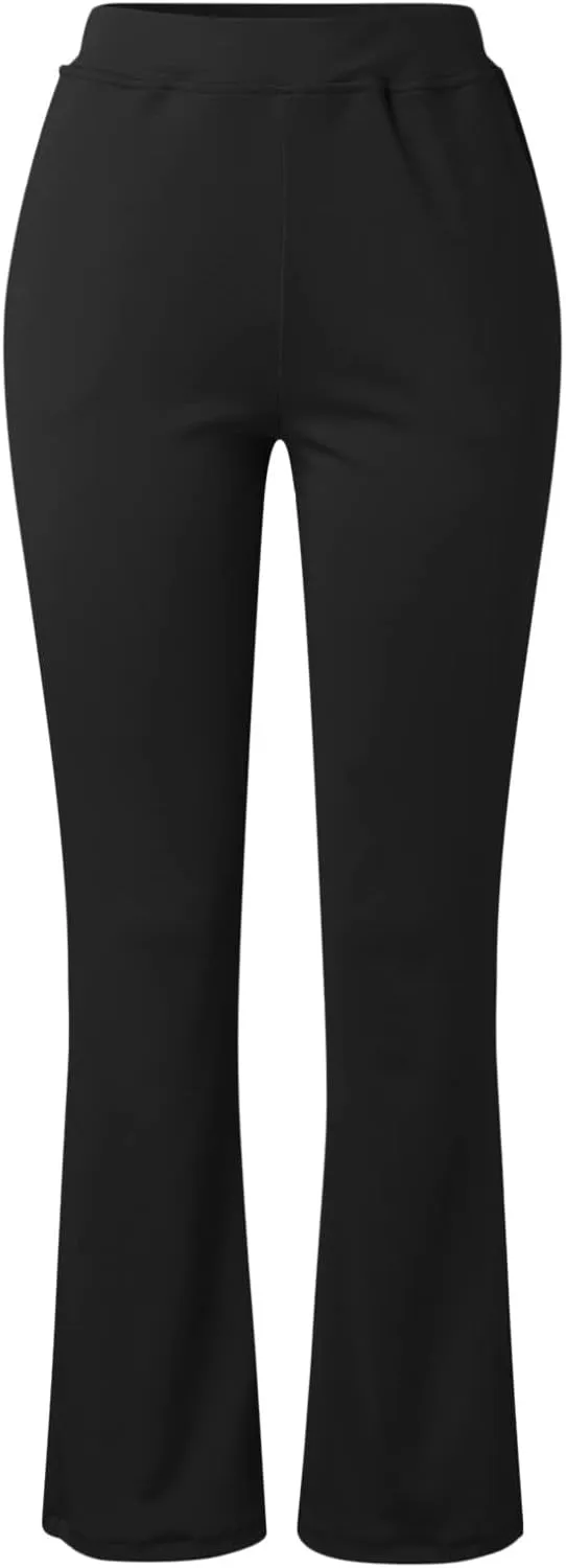 Work Pants for Women 2025 High Waist Stretch Soft Comfy Athletic Workout Yoga Pants Casual Business Trousers
