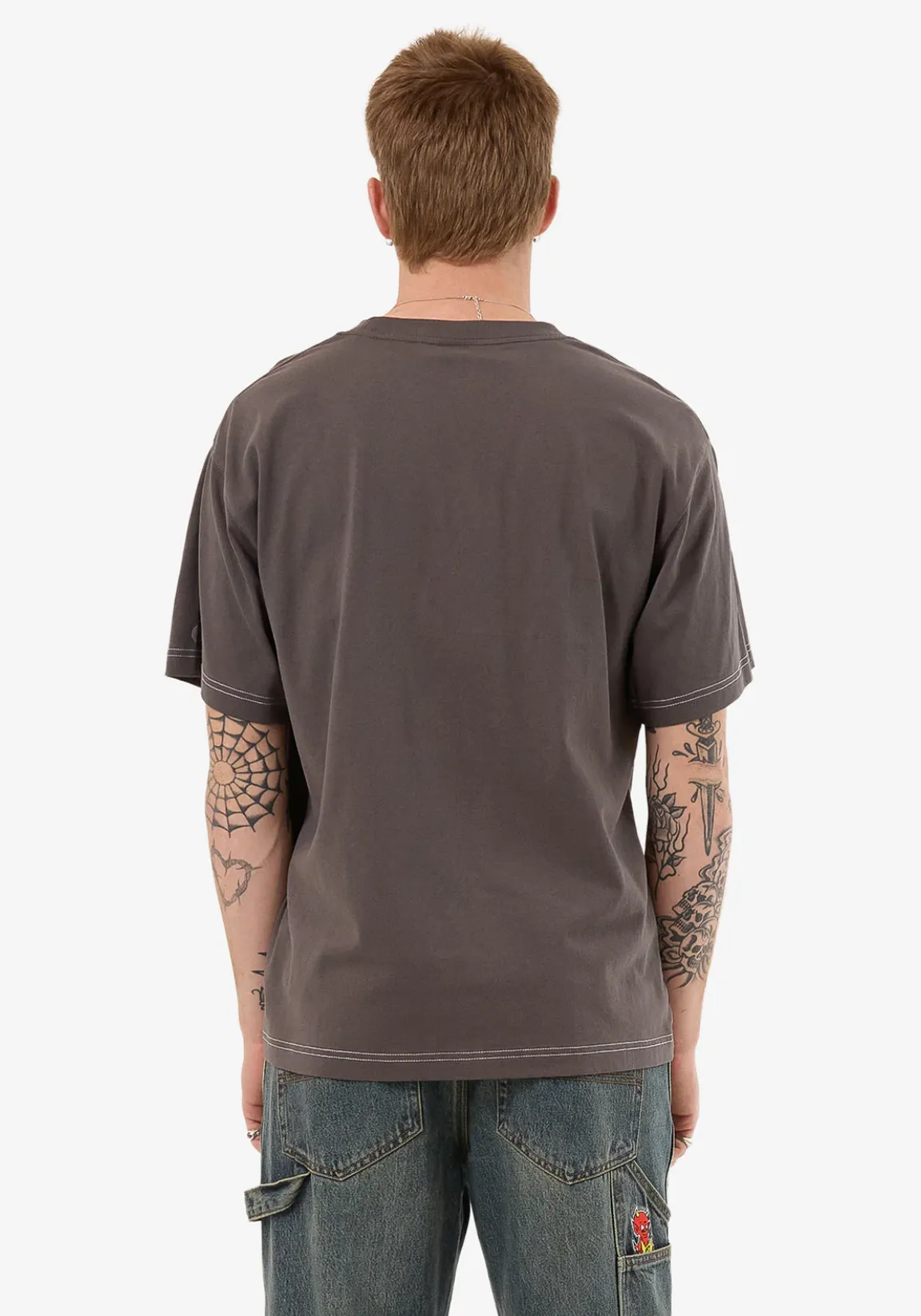 WORSHIP SUPPLIES BE COOL TEE - WORN BLACK