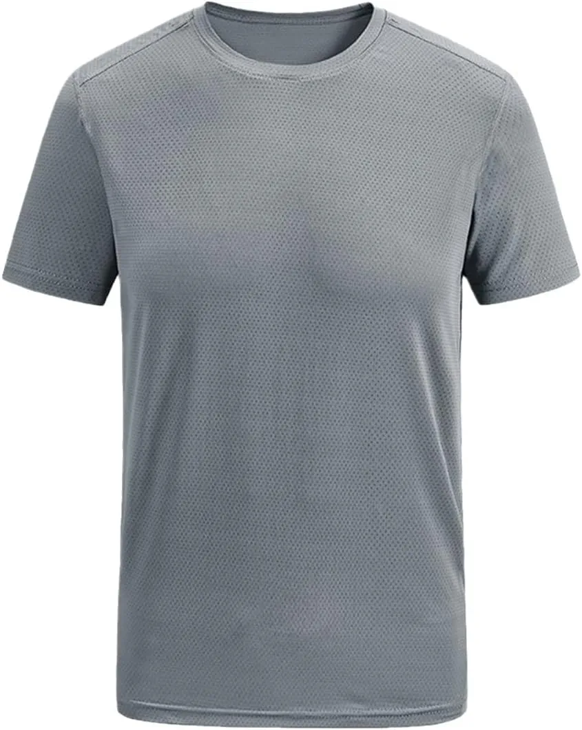 YIOLEAMP Summer Men Streetwear Hip Hop T-Shirt Outwear Quick Dry Sportswear Joggers Running Tops Tees